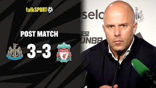 quotIt Feels A DISAPPOINTMENTquot Arne Slot REACTS To Newcastle 33 Liverpool [upl. by Onirefez]