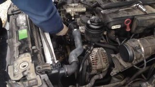 BMW E39 530i M54 M52tu Re Installing After Head Gasket Repair Radiator Hoses Exhaust Manifold [upl. by Ehcar]