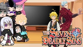 black Clover react to seven deadly sins3Gacha LifeMeliodasBan [upl. by Ammamaria974]