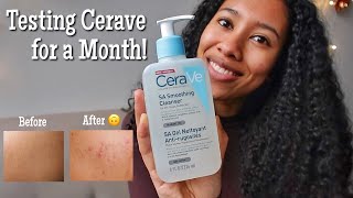 Testing Cerave SA Cleanser for One Month [upl. by Latsyrc]