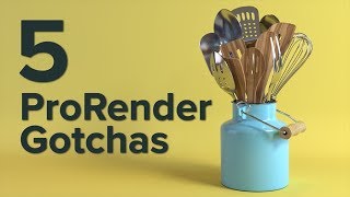 New in Cinema 4D R19 5 Gotchas to Avoid in Cinema 4D R19 ProRender [upl. by Broddy]