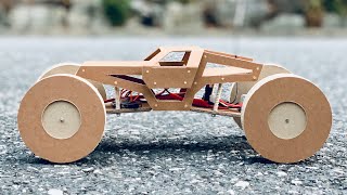 How to make a RC carMonster Crawler  Gmade from cardboard  Remote Control Car  RC카 만들기 Truck [upl. by Godart]