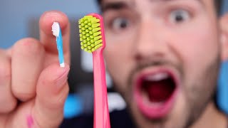 20000 Bristle vs 20 Bristle Toothbrush [upl. by Spear]