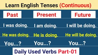 Learn Continuous Tense in English in an Easy Way  Learn Grammar Quick amp Easy  Part1 [upl. by Waltner]