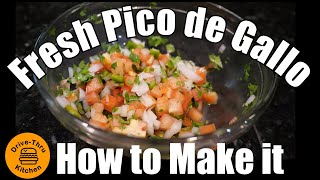 Super Easy Guide for How To Make Pico de Gallo Fresh Salsa [upl. by Acirdna]