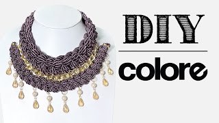 DIY Collar Trenzado Doble  Colore Accesorios [upl. by Fauver771]