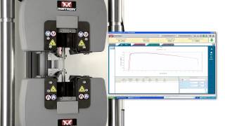 Testing 505 Round with an AutoX750 Extensometer on a 300LX System [upl. by Gerger981]