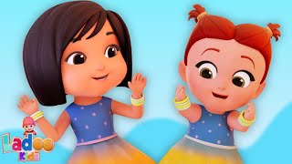 Chinki Minki Thi Do Behane Mummy Ki Roti Gol Gol  हिंदी बालगीत Hindi Rhymes and Cartoon Videos [upl. by Godden]