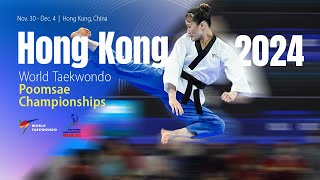 Day 1 Morning Court 2  Hong Kong 2024 World Taekwondo Poomsae Championships [upl. by Papert202]