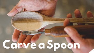 How To Carve a Spoon Spokeshaves Vises and Gouges  Woodworking [upl. by Nylloc]