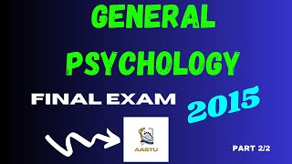 General Psychology final exam part 2  Freshman final exam [upl. by Holleran]