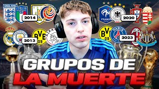 LOS MEJORES GRUPOS DE LA MUERTE MUNDIAL CHAMPIONS LEAGUE LIBERTADORES EUROCOPA [upl. by Airalednac732]