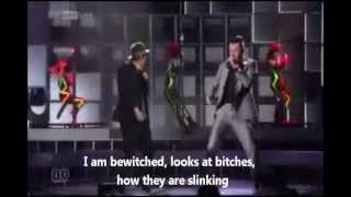 ENGLISH LYRICS Trackshittaz Woki mit deim Popo Austria Eurovision Song Contest 2012 [upl. by Eural]