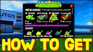 HOW TO GET ALL 48 EGGS LOCATIONS in VEHICLE LEGENDS Vehicle Legends All Egg Hunt Locations ROBLOX [upl. by Halil916]