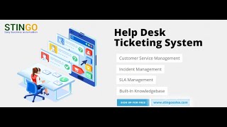 Helpdesk CRM Complaint Management Software Ticketing Software India STINGO Desk [upl. by Cohen]