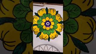 Day 17 Days mandala paint challenge mandalaart shorts ytviralshorts viralvideo CrafterAditi [upl. by Ibib375]