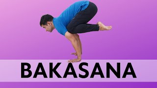 Bakasana  How to do Crow Pose for Beginners  YogawithNaveen [upl. by Viki]