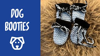 Crochet Dog Booties  Size Medium [upl. by Natala]