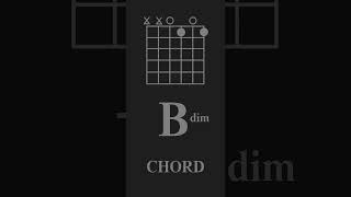 Bdim GUITAR CHORD [upl. by Gaillard947]