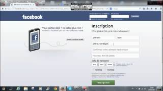 Comment sinscrire sur facebook gratuitement [upl. by Enilrahc]