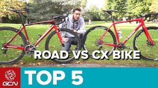 Road Bike Vs Cyclocross Bike  5 Key Differences [upl. by Ariam]