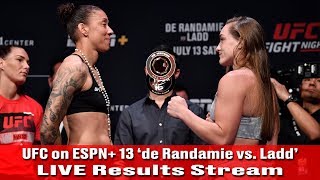 LIVE UFC on ESPN 13 Germaine de Randamie vs Aspen Ladd RadioStyle PlayByPlay Stream [upl. by Arikehs]