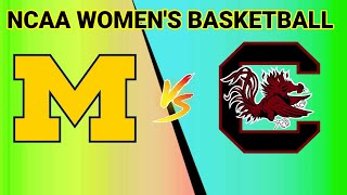 South Carolina Gamecocks vs Michigan Wolverines  2024 NCAA WOMENS BASKETBALL LIVE SCORE [upl. by Bathsheb251]