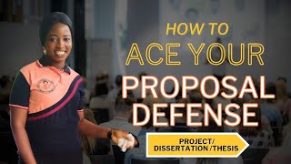 How To Ace Your Research Project Dissertation Thesis Proposal Defense  Project Series Prt 1 [upl. by Maddox]