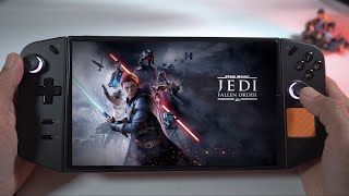 Star Wars  Jedi Fallen Order Lenovo Legion go  lowhigh settings  lets see [upl. by Gniw548]