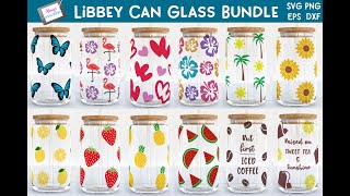 Libbey Can Glass SVG Bundle [upl. by Dirtsa]