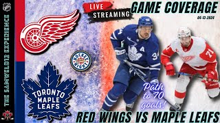 Live Detroit Red Wings vs Toronto Maple Leafs LIVE NHL hockey coverage  Leafs Chat [upl. by Hidie]