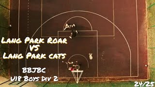 Lang Park Roar vs Lang Park Cats  Summer Comp Basketball [upl. by Ellerey659]