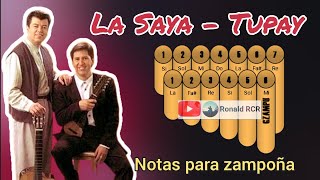 Tupay  La saya 🇧🇴 Tutorial para ZAMPOÑA [upl. by Mcdade421]