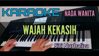 WAJAH KEKASIH Karaoke Siti Nurhaliza [upl. by Jecho458]