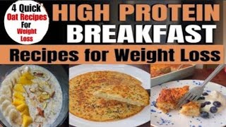 Protein Boost 3 Nutritious Oats Breakfast Recipes for Weight Lossquot Quick and Easy Healthy Breakfast [upl. by Eryn871]