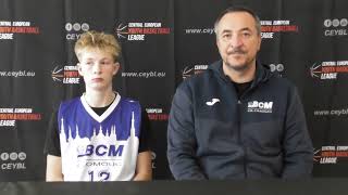 CEYBL U17 Press conference 1112024 BCM Olomouc  Hakro Merlins Crailsheim [upl. by Eletnahc]