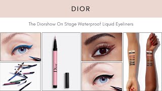 DIOR The Diorshow On Stage Waterproof Liquid Eyeliners [upl. by Auhsaj]