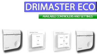 DRIMASTER ECO CONTROLS AND SETTINGS [upl. by Suhail]