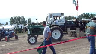 Oliver Tractor Pull High River Alberta [upl. by Llecrup]