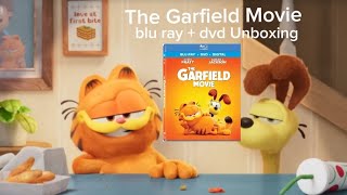 The Garfield movie Bluray  Dvd Unboxing [upl. by Leeda854]