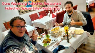 Guru Würzburg Indisches Restaurant das Indische Spezialitäten Restaurant testet Justus König JK [upl. by Yecnay]