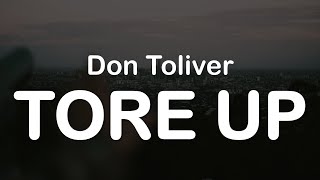 Don Toliver  Tore Up Clean Lyrics [upl. by Il]