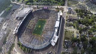 Parachuting Into Michigan Stadium with quotThe Black Daggersquot [upl. by Donatelli686]