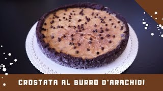 CROSTATA AL CIOCCOLATO CON CREMA AL BURRO DARACHIDI  VEGAN [upl. by Debee]