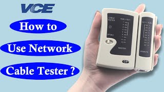 How To Use Network Cable Tester  VCE [upl. by Treblah]