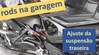 Ajustar a suspensão traseira da F800R tutorial motocicletas manutenção [upl. by Biancha]