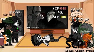 Gacha Club ReactionSCPs React To SCP049 Vs SCP106 🇺🇸 Or 🇺🇲  🇸🇦 [upl. by Htevi]