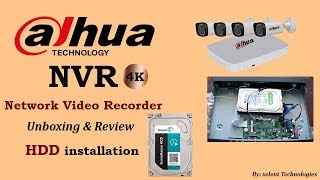 Dahua NVR Dahua NVR unboxing amp HDD installation [upl. by Oynotna]