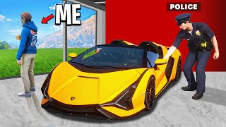 Corrupt Cop Steals My RARE SUPERCAR in GTA 5 [upl. by Acimaj982]