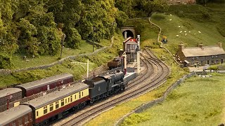 Views from the Footplate  A Ride on a Stanier 8F  The Yorkshire Dales Model Railway [upl. by Odlabu497]